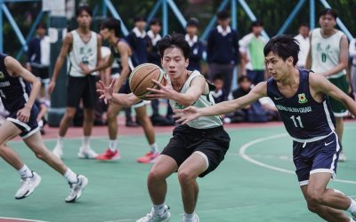 「學界籃球比賽」同學展現高昂鬥志